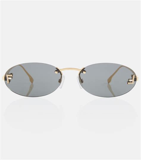 fendi black oval sunglasses|Fendi sunglasses on sale.